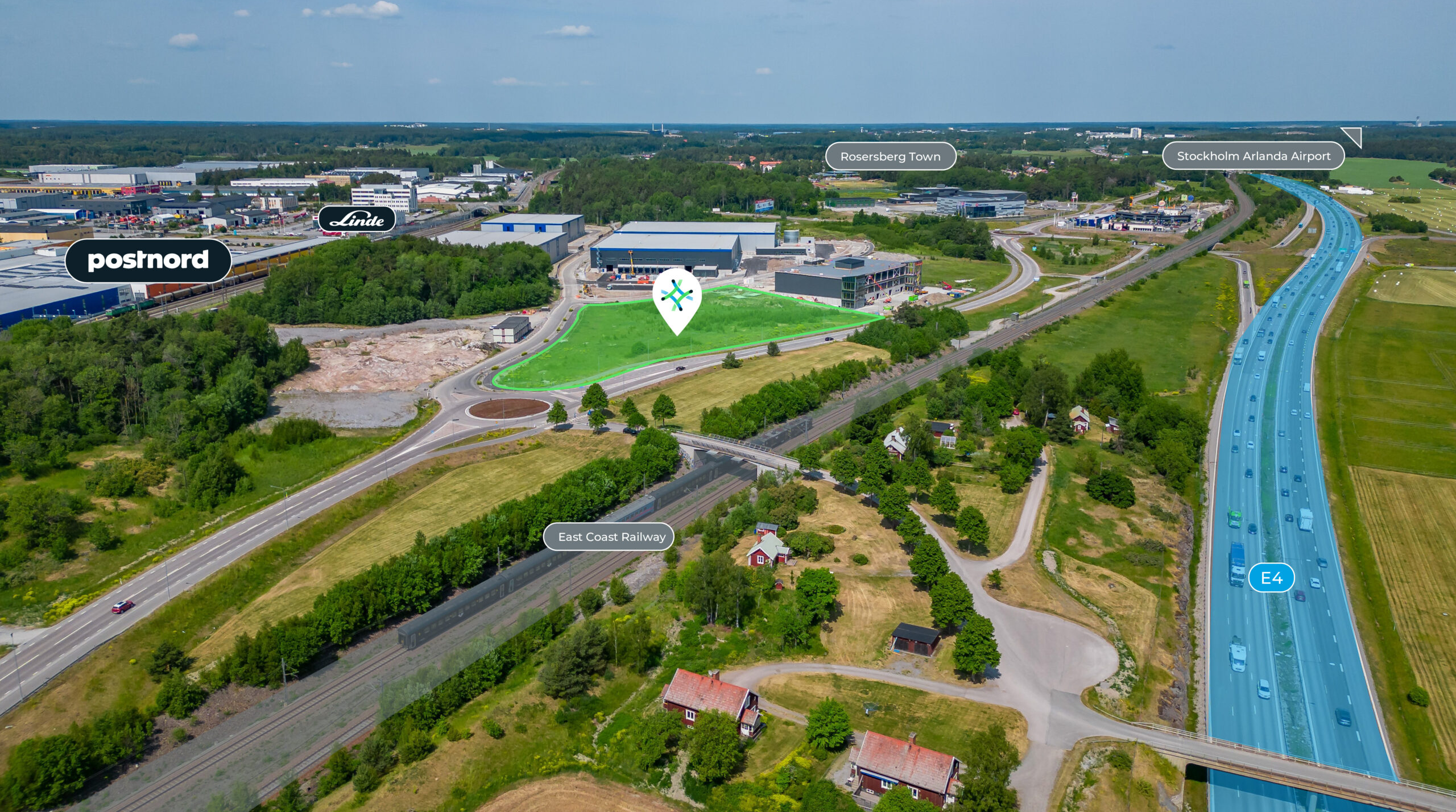 aerial image logicor park roserberg